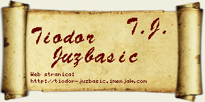 Tiodor Juzbašić vizit kartica